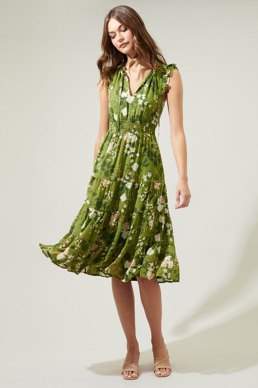 Shiloh Floral Midi Dress