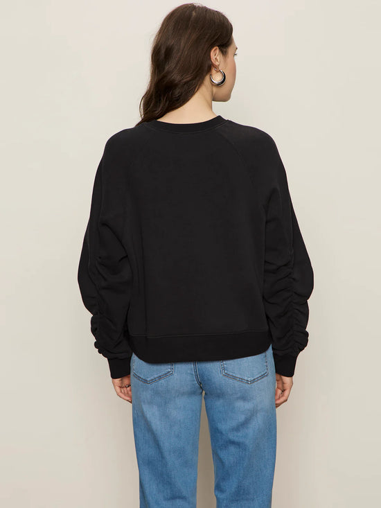 Shirred Sleeve Sweatshirt