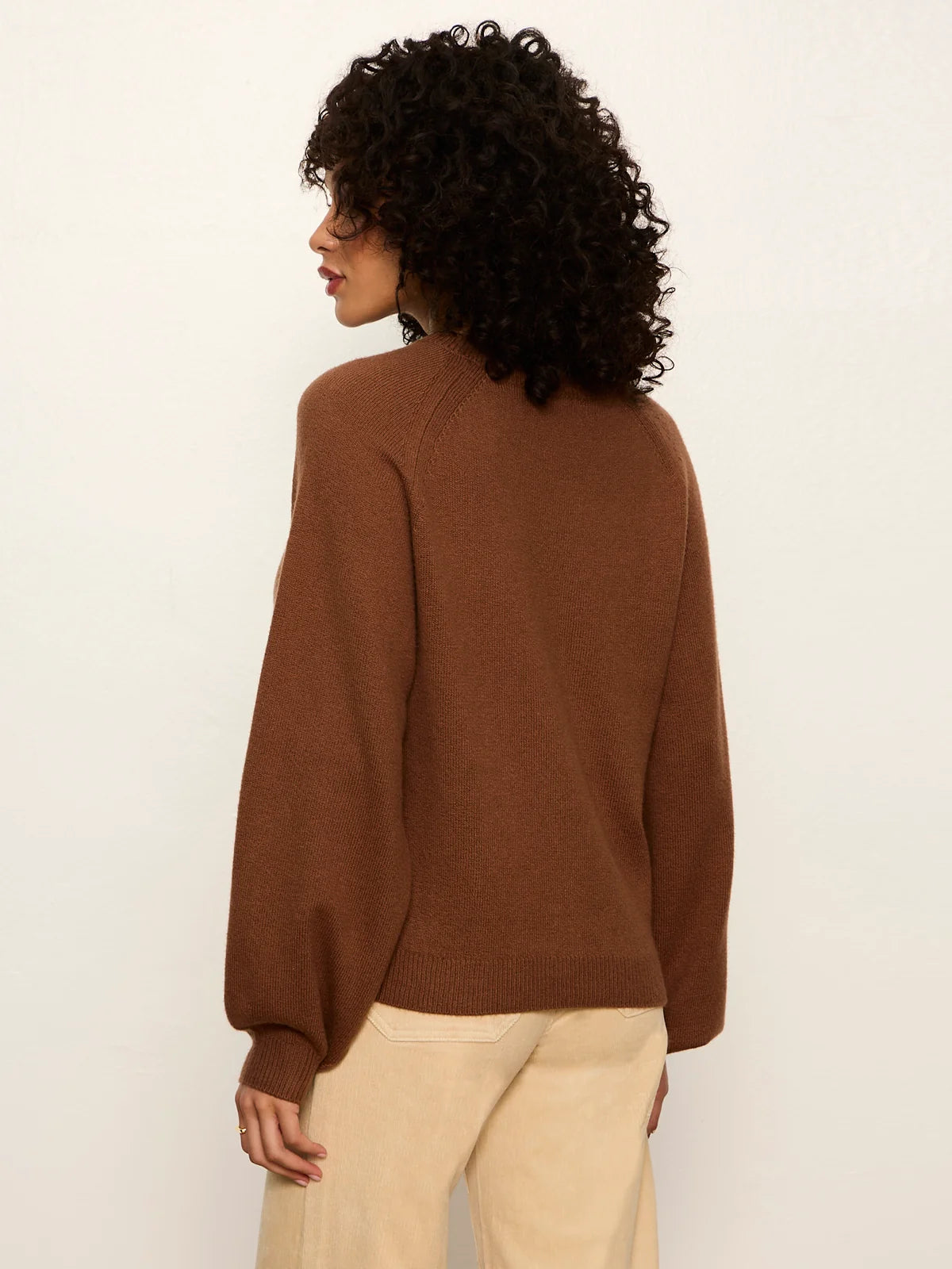 Soft Popover Sweater in Cocoa Powder