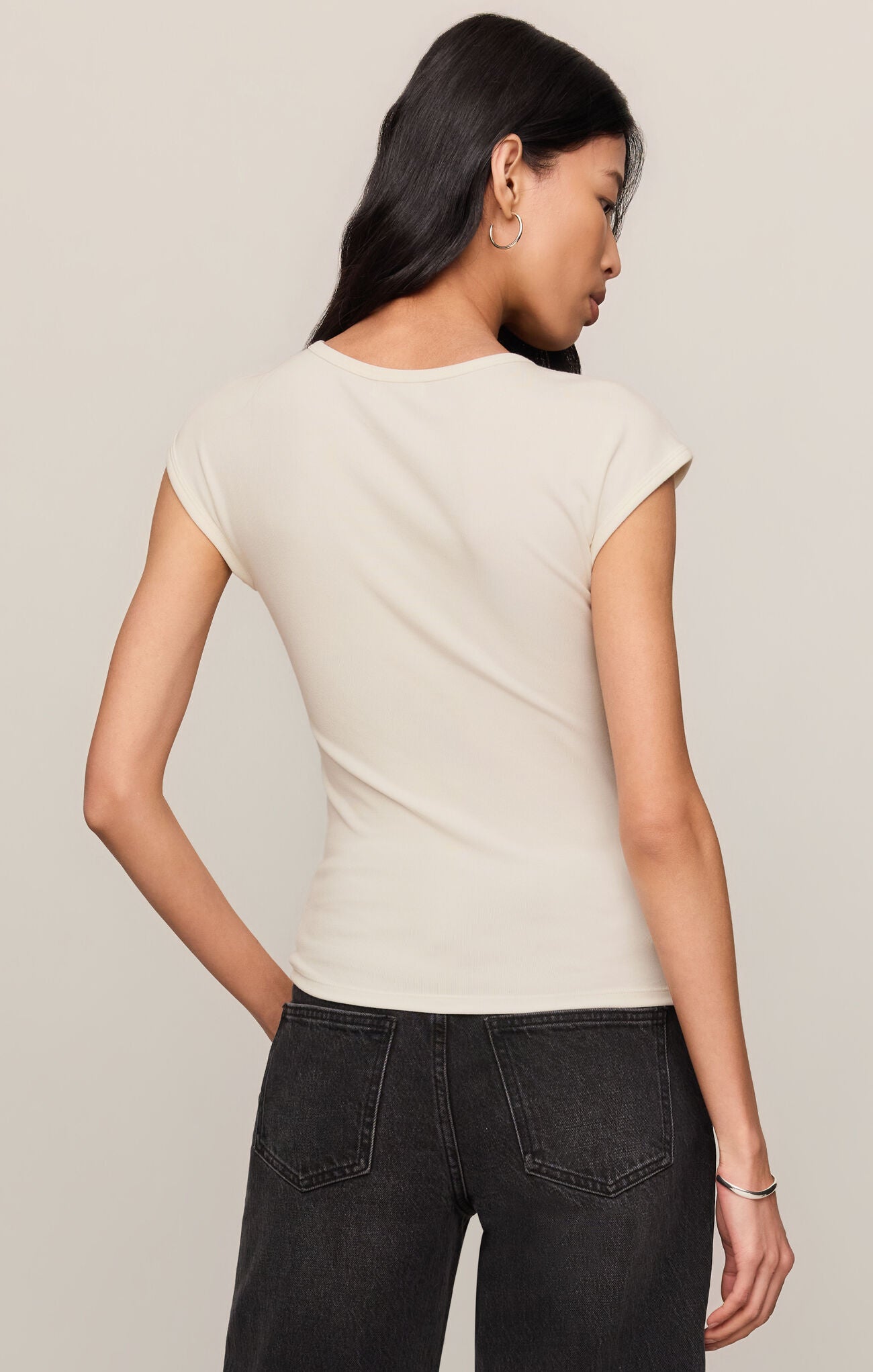 Soft Trace Second Skin Top in Cloud