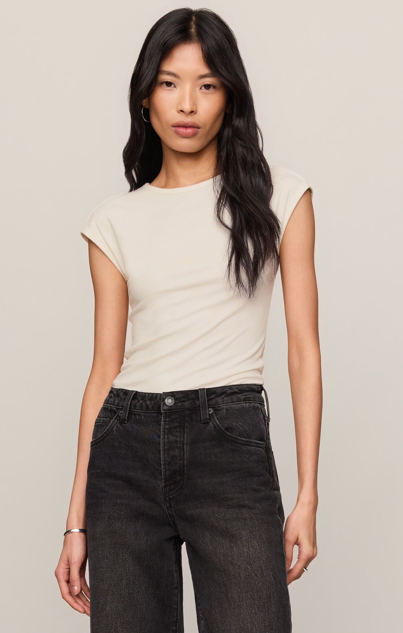 Soft Trace Second Skin Top in Cloud
