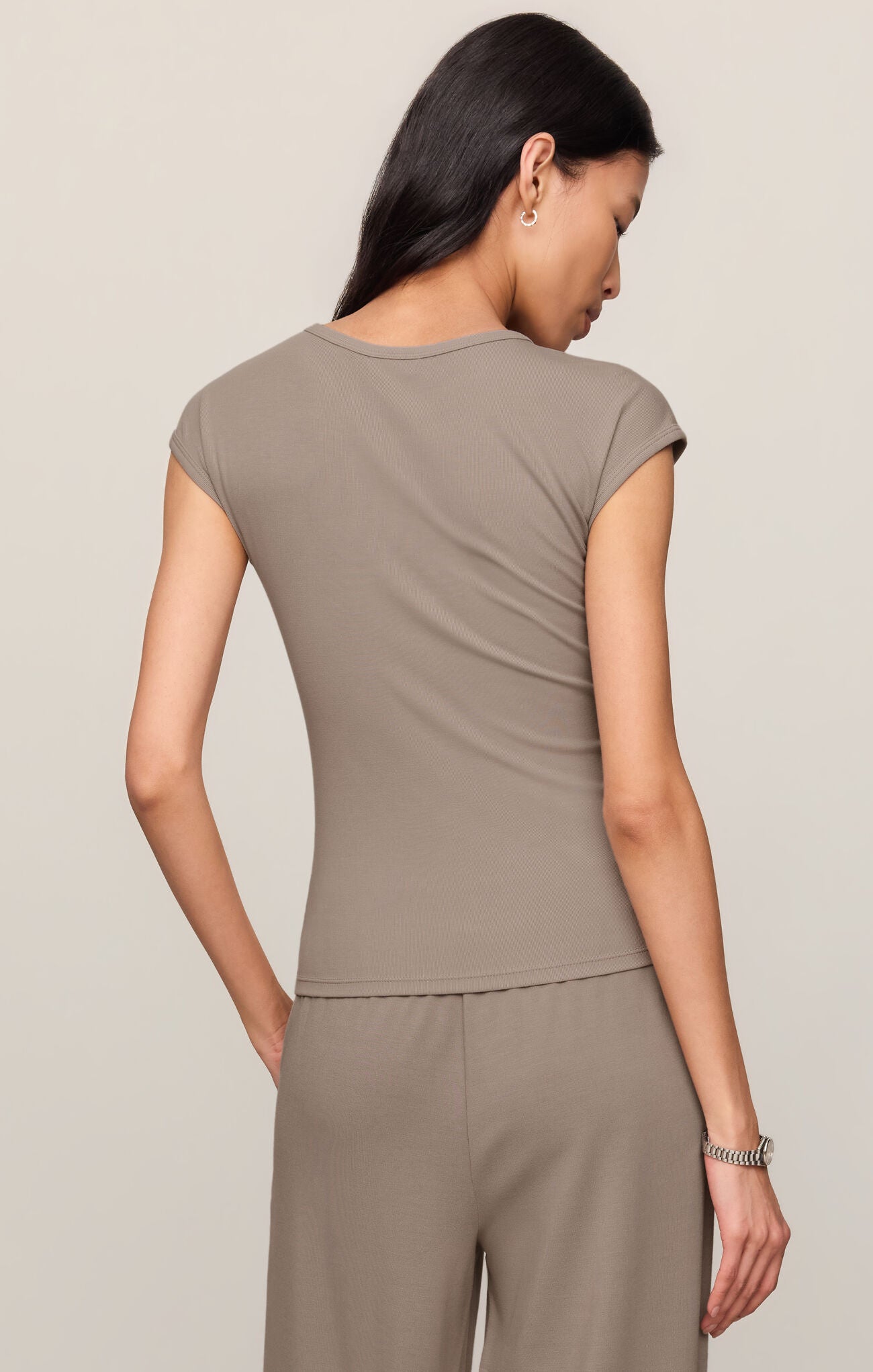 Soft Trace Second Skin Top in Wild Mushroom