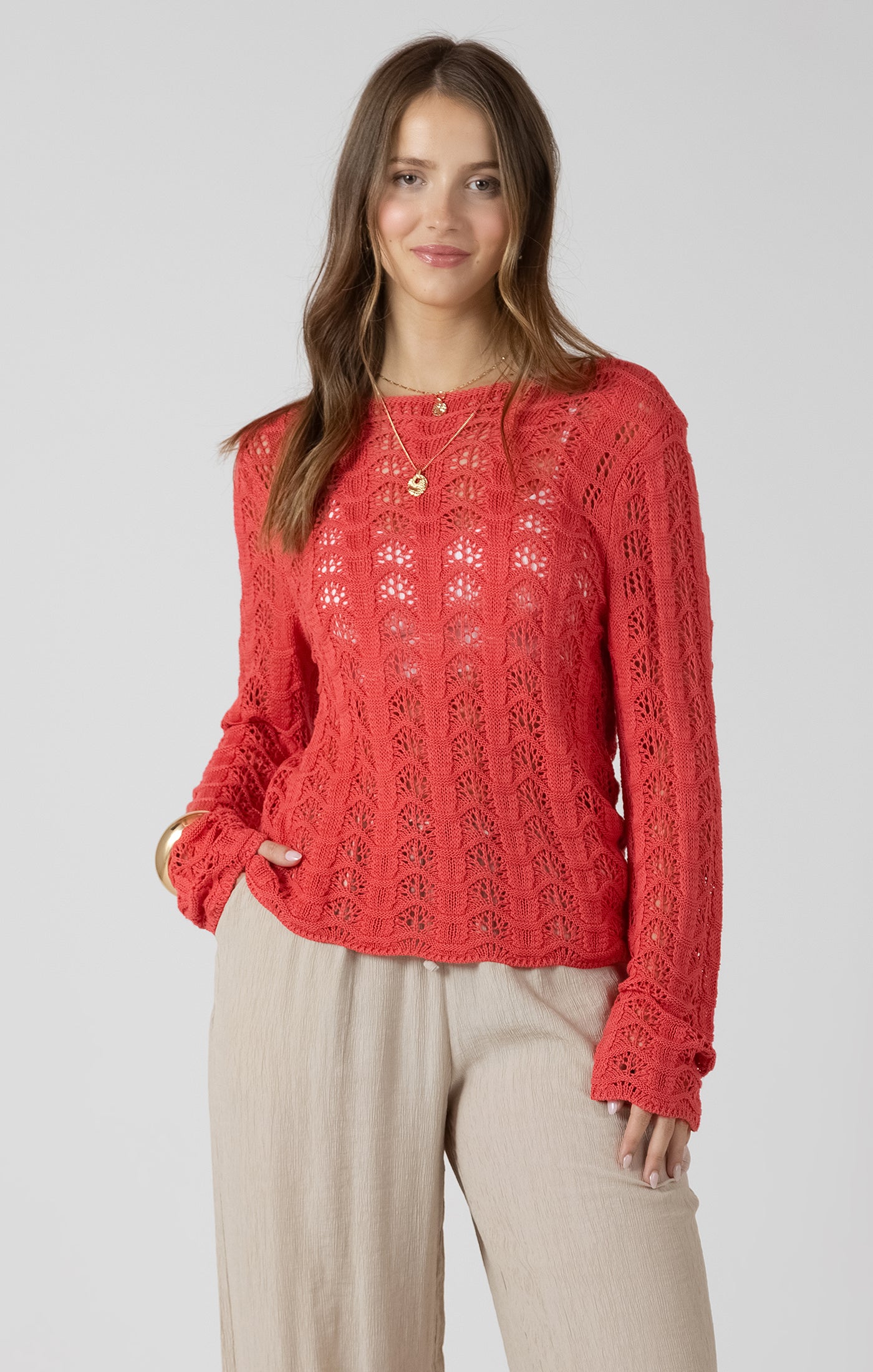 Solstice Open Knit Sweater