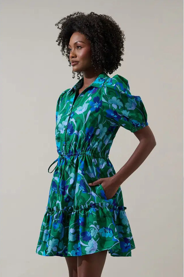 Stacie Mini Dress Lomeli Floral