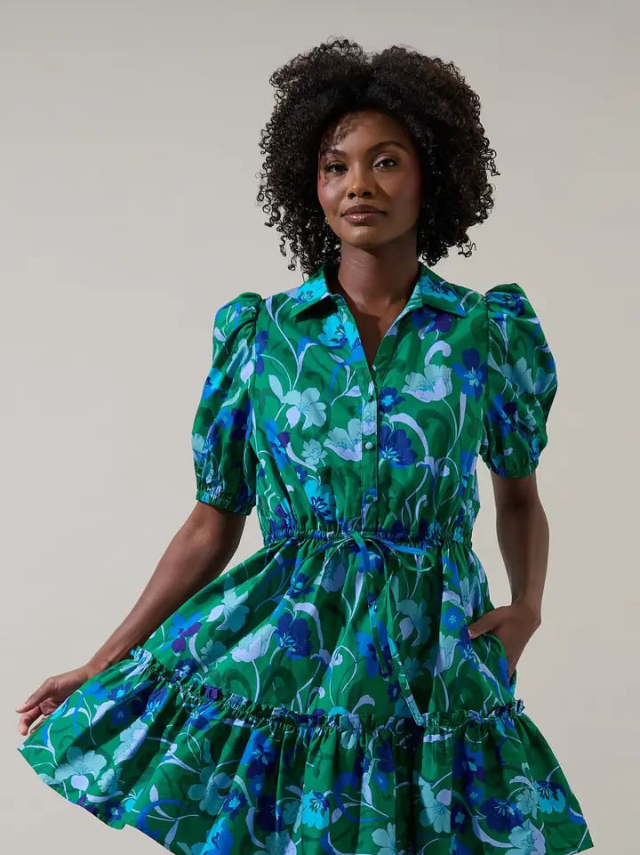 Stacie Mini Dress Lomeli Floral