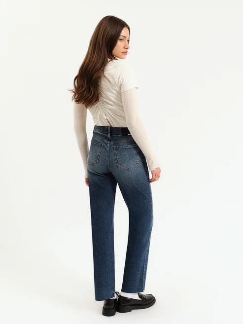 Sundaze High Rise Straight Jeans in Authentic
