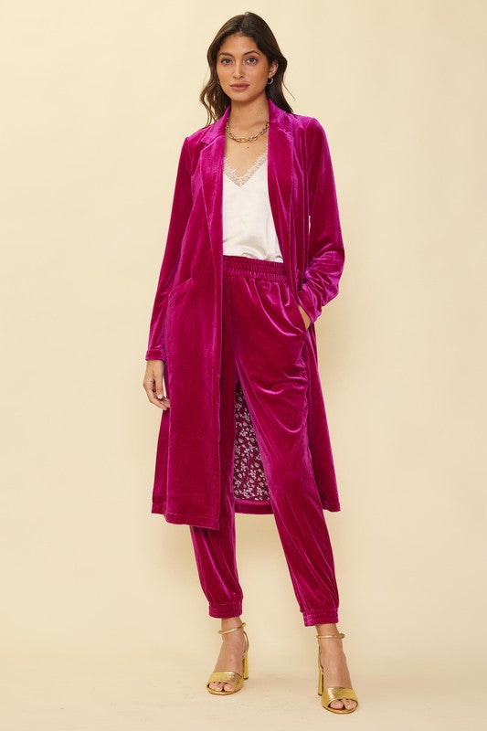 Swept Away Velvet Duster
