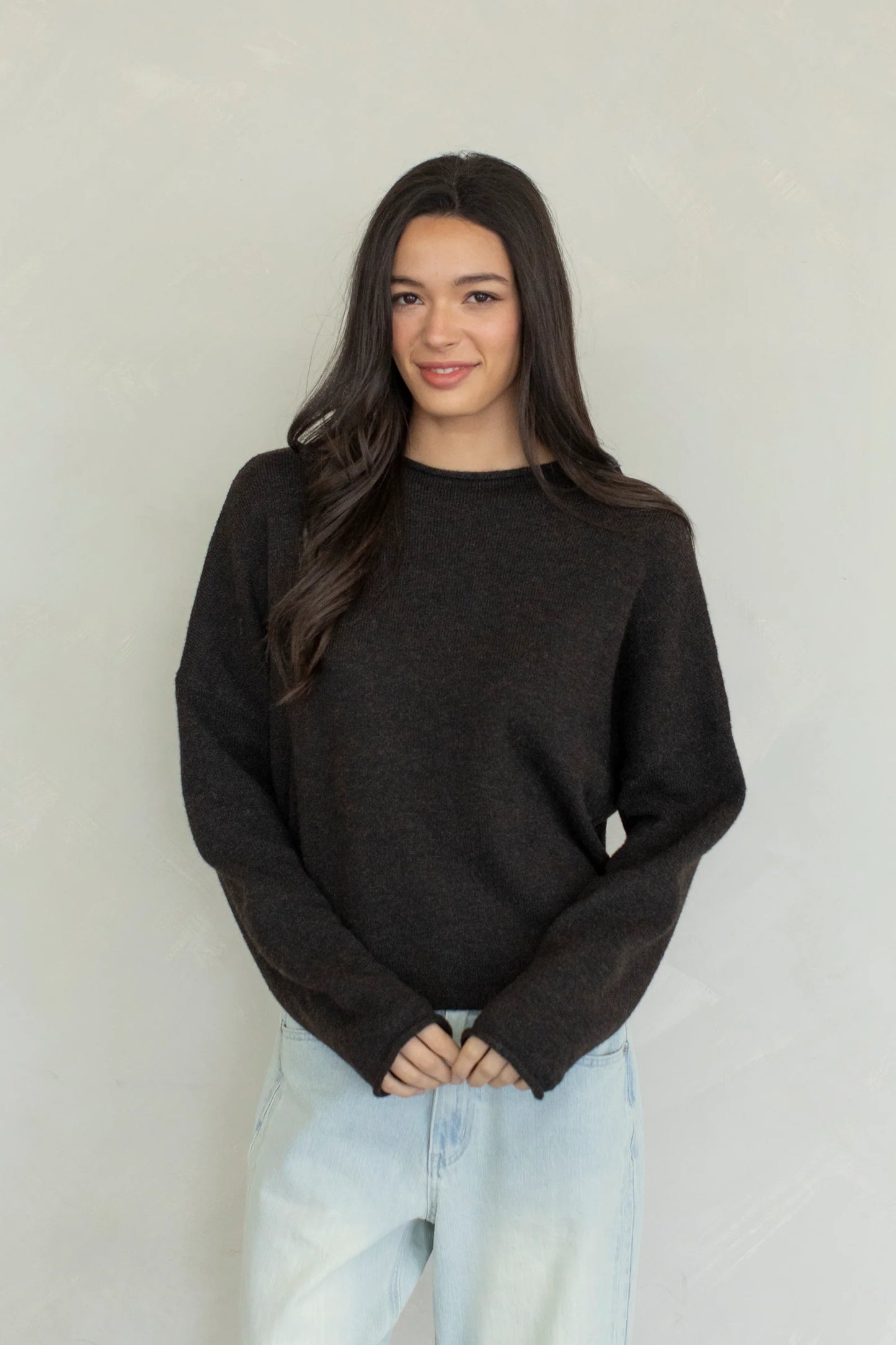 Piper Pullover Sweater Chocolate