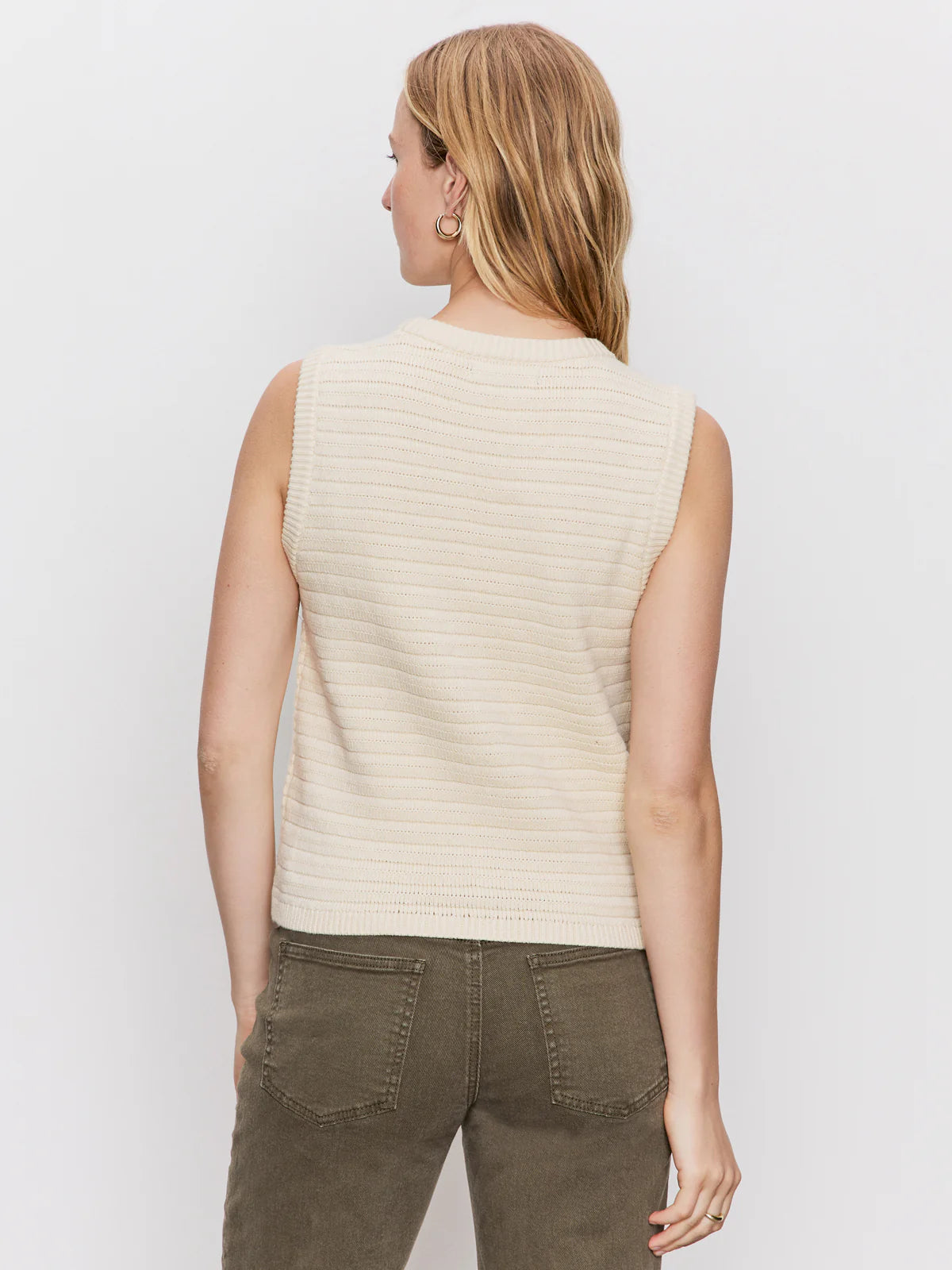 Textured Sweater Vest
