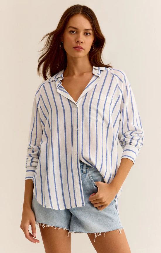 The Perfect Line Top Palace Blue