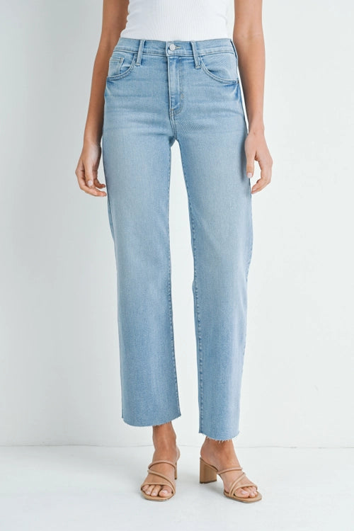 The Slim Wide Leg in Light Denim