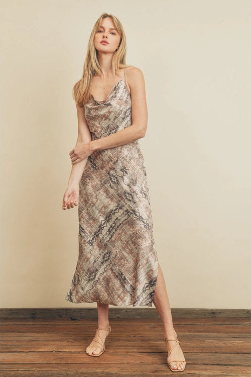 Things To Come Cowl Neck Dress