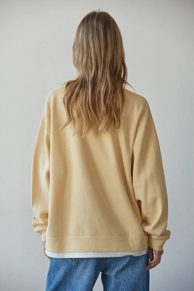 Always on Crew Twofer in Butter Yellow
