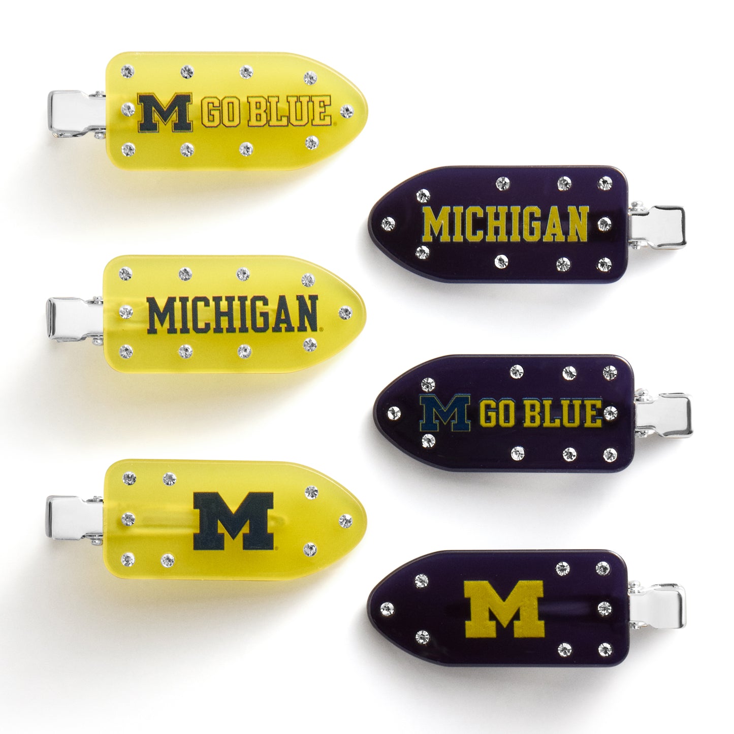 University Of Michigan Hair Clip Set