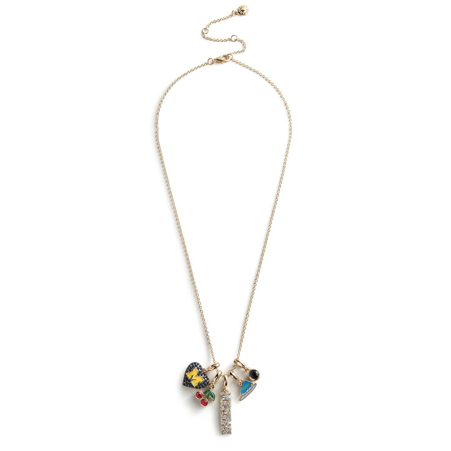 University of Michigan Cluster Charm Necklace
