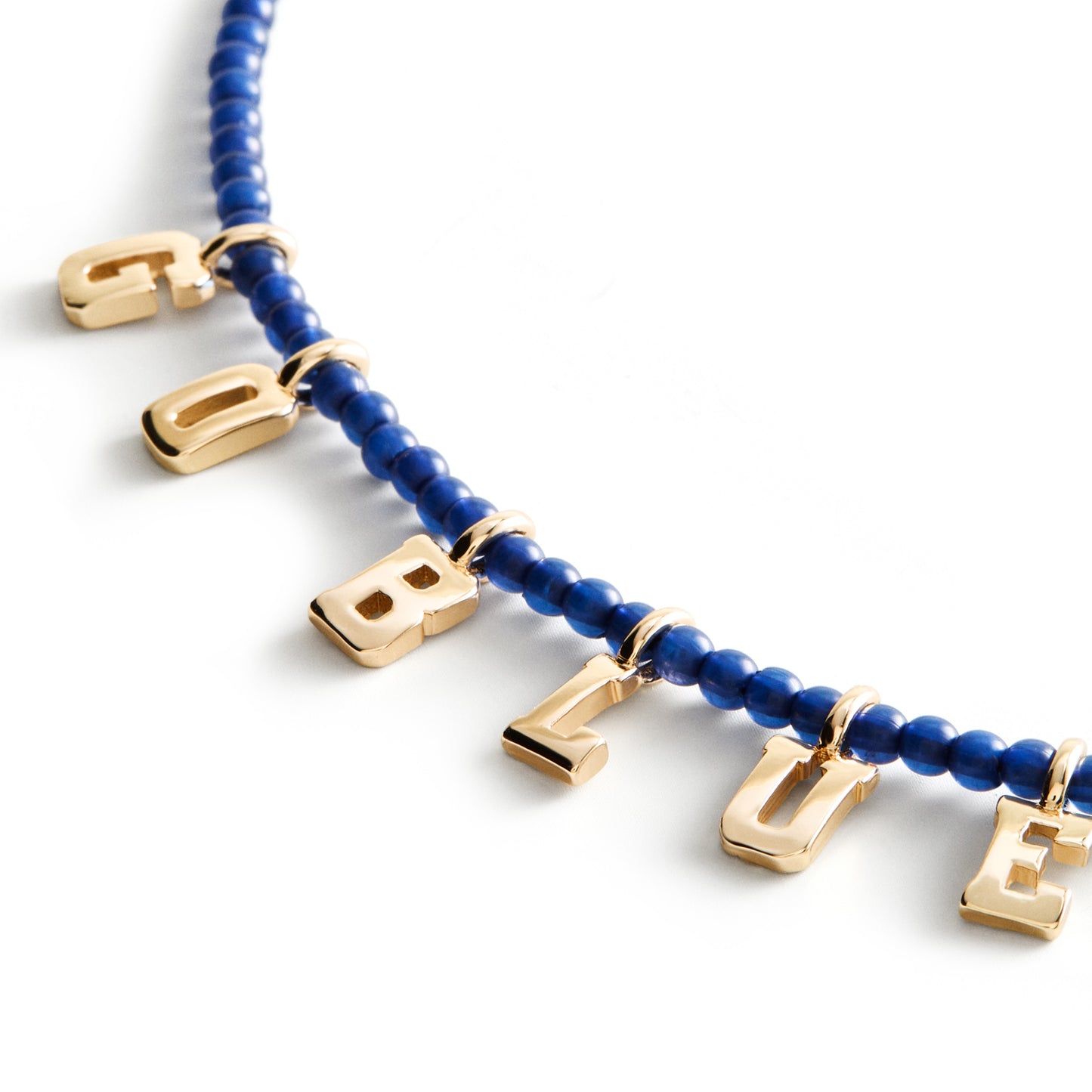 University of Michigan Delicate Beaded Necklace