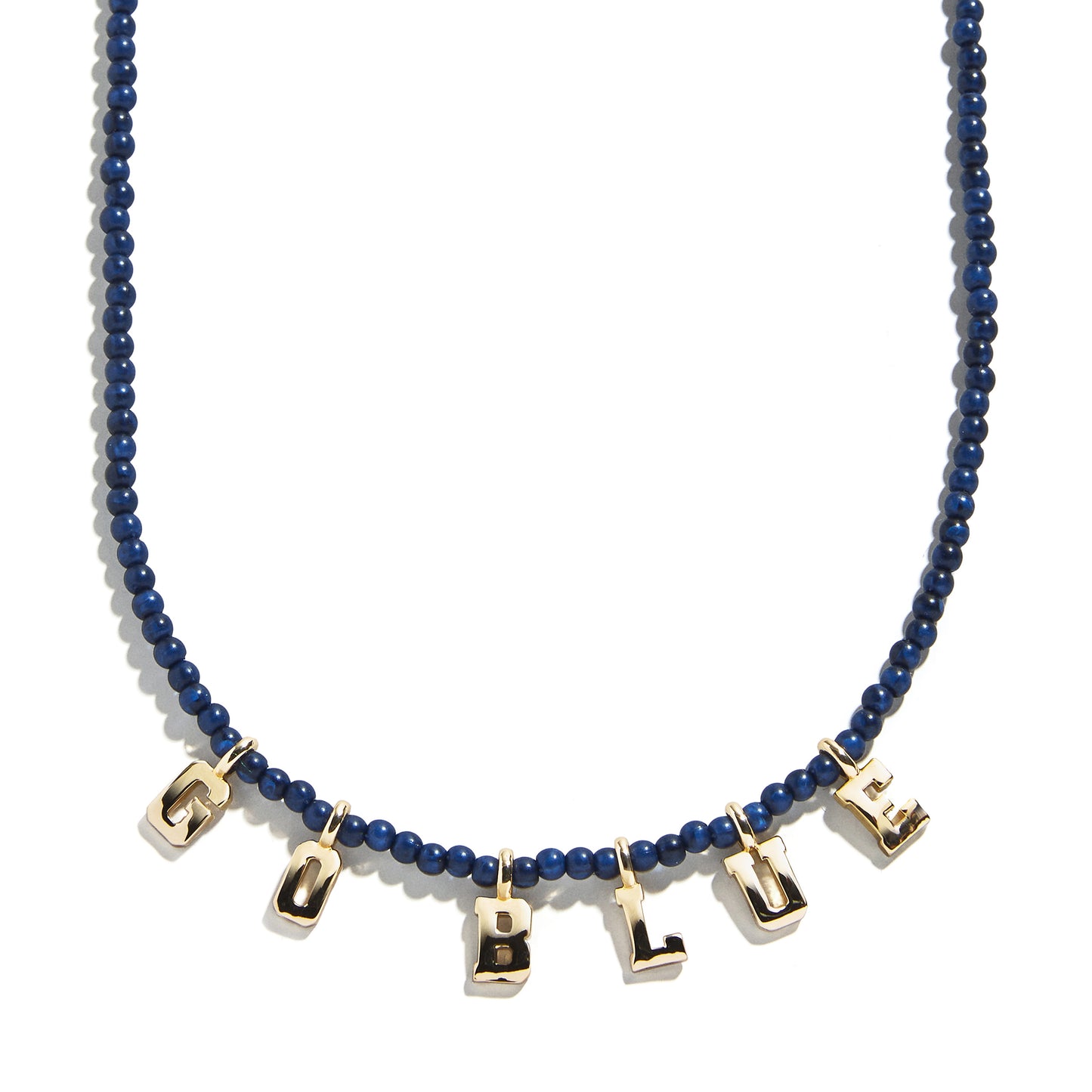 University of Michigan Delicate Beaded Necklace