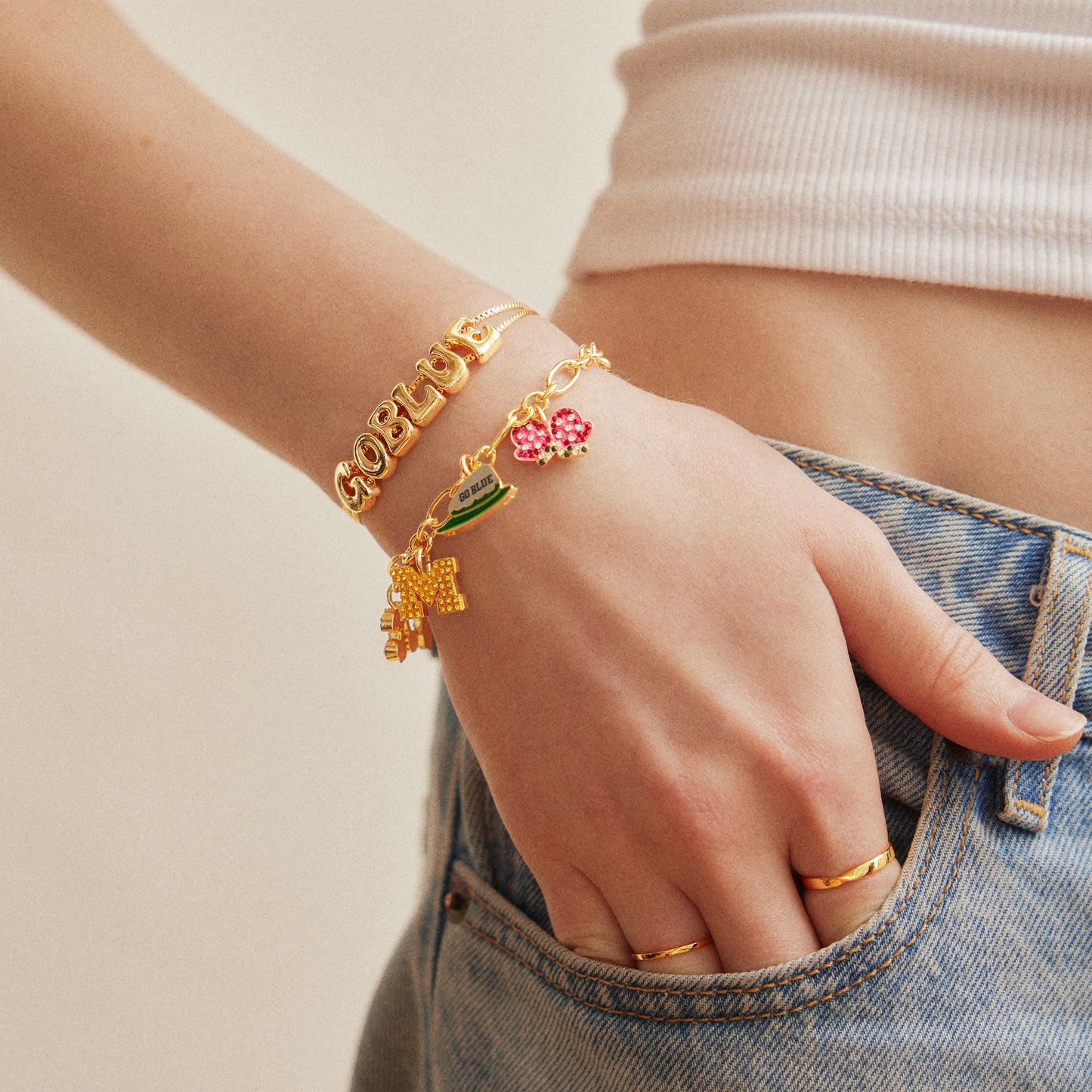 University of Michigan Two-Piece Bracelet Set