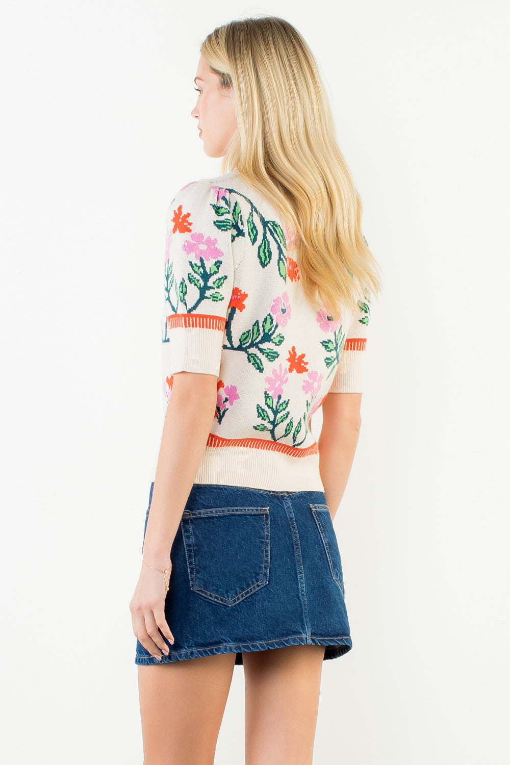 Soft Bloom Short Sleeve Sweater