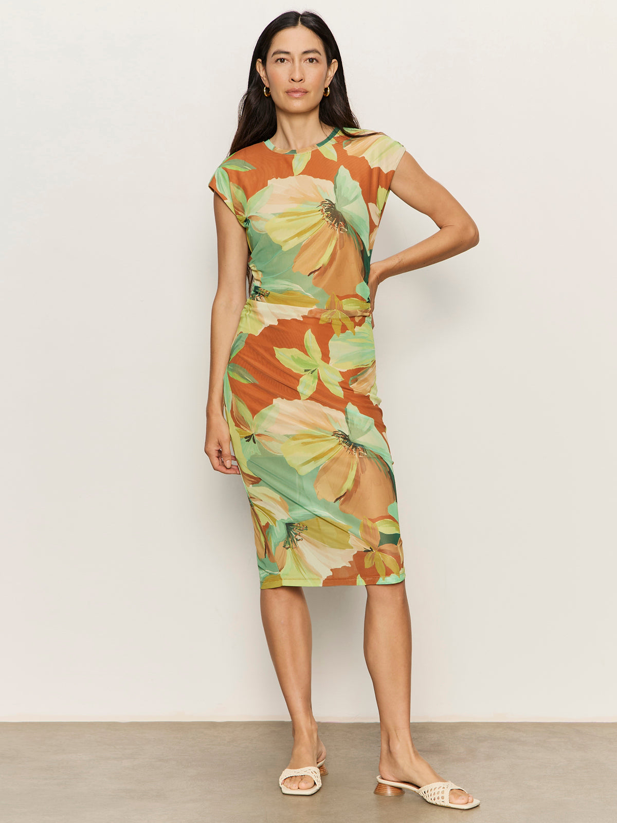 When in Doubt Mesh Midi Dress