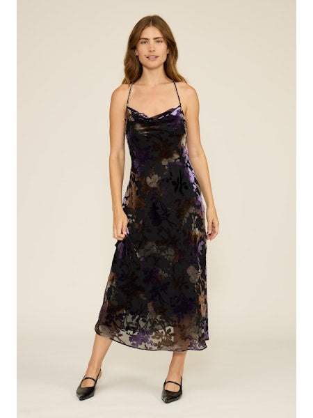 Wisteria Purple Floral Dress