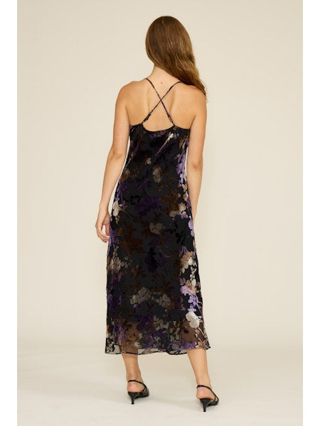 Wisteria Purple Floral Dress