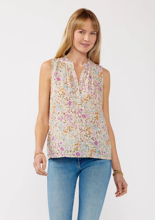 Wren Floral Sleeveless Blouse