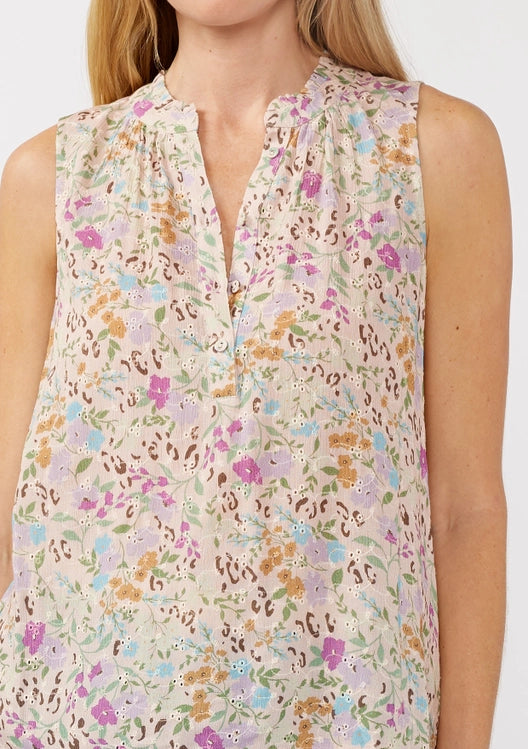 Wren Floral Sleeveless Blouse