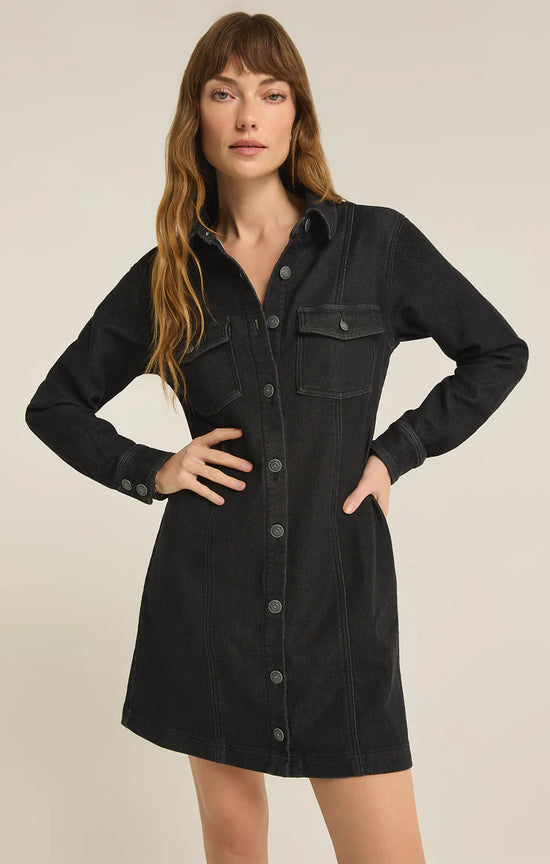 Candice Knit Denim Dress