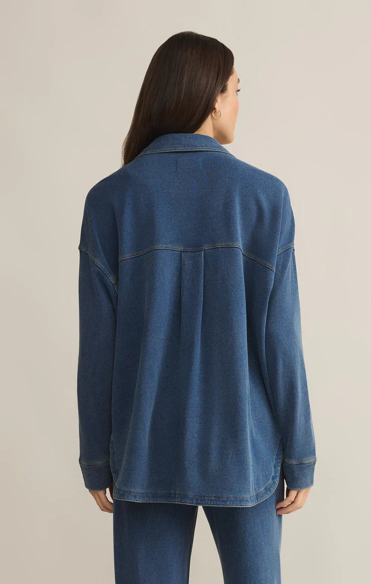 All Day Knit Denim Jacket Vintage Indigo