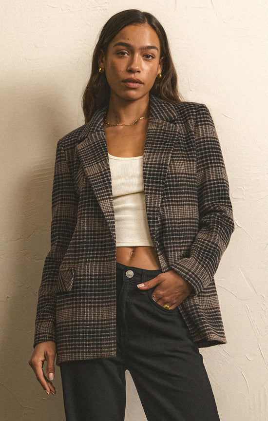 Kingston Relaxed Plaid Blazer