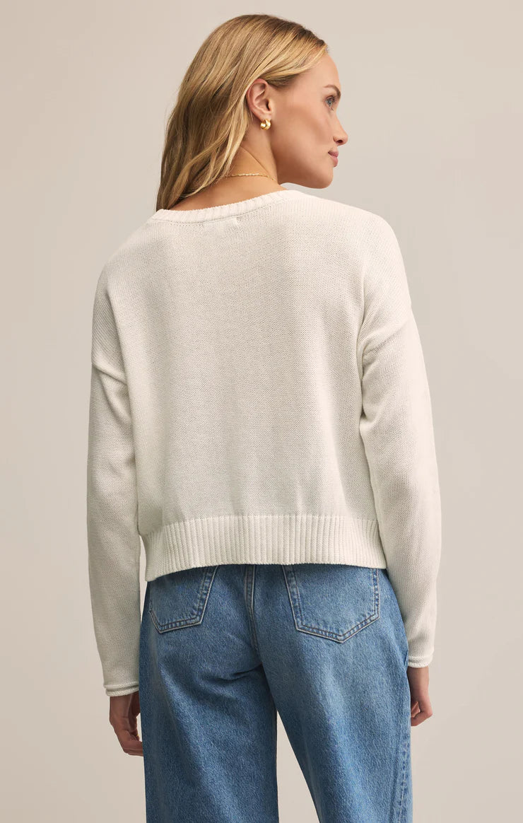 Sienna Lucky Star Embroidered Sweater