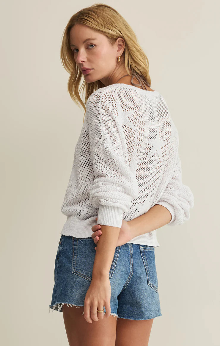 Star of the Show Sweater White