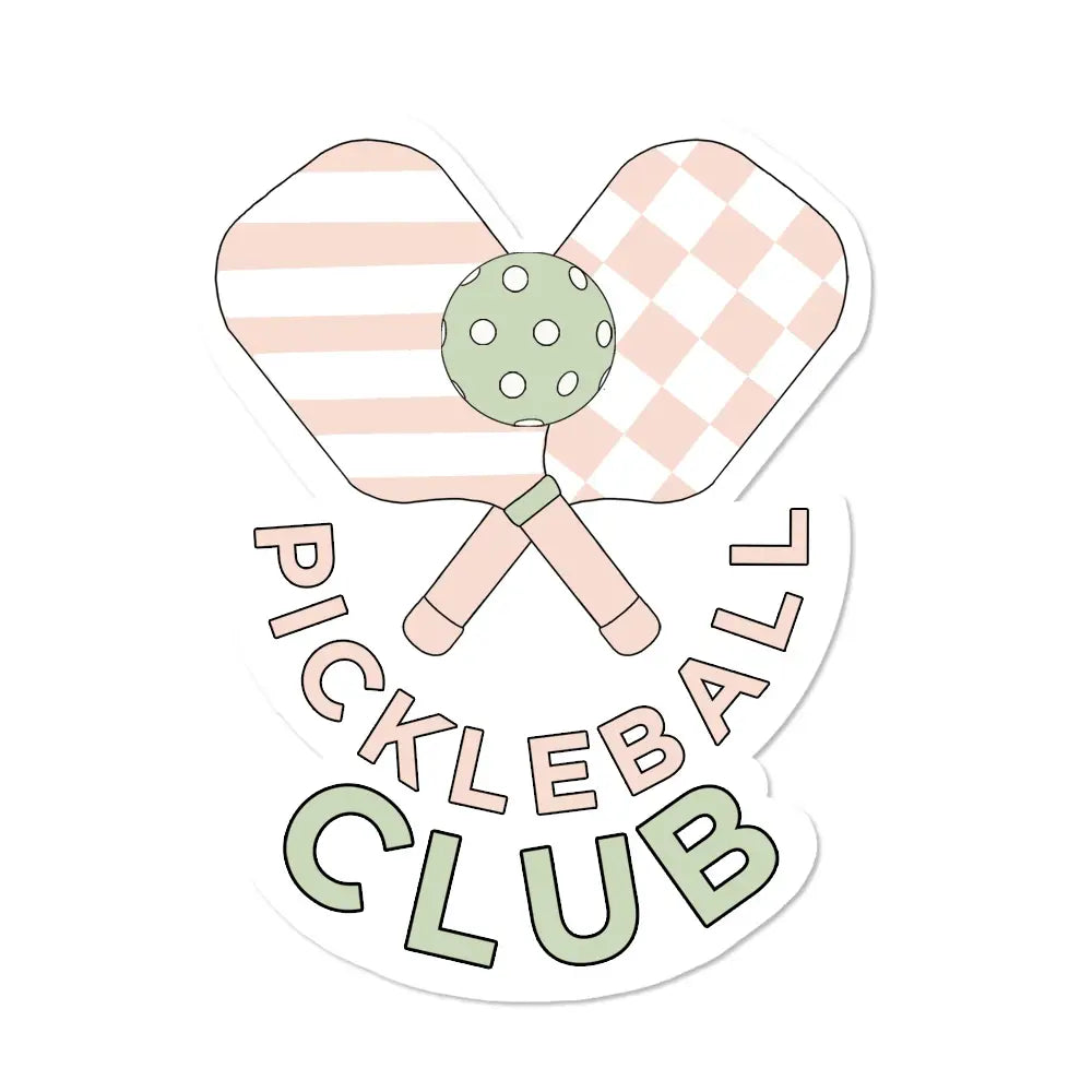 Pickleball Club Sticker