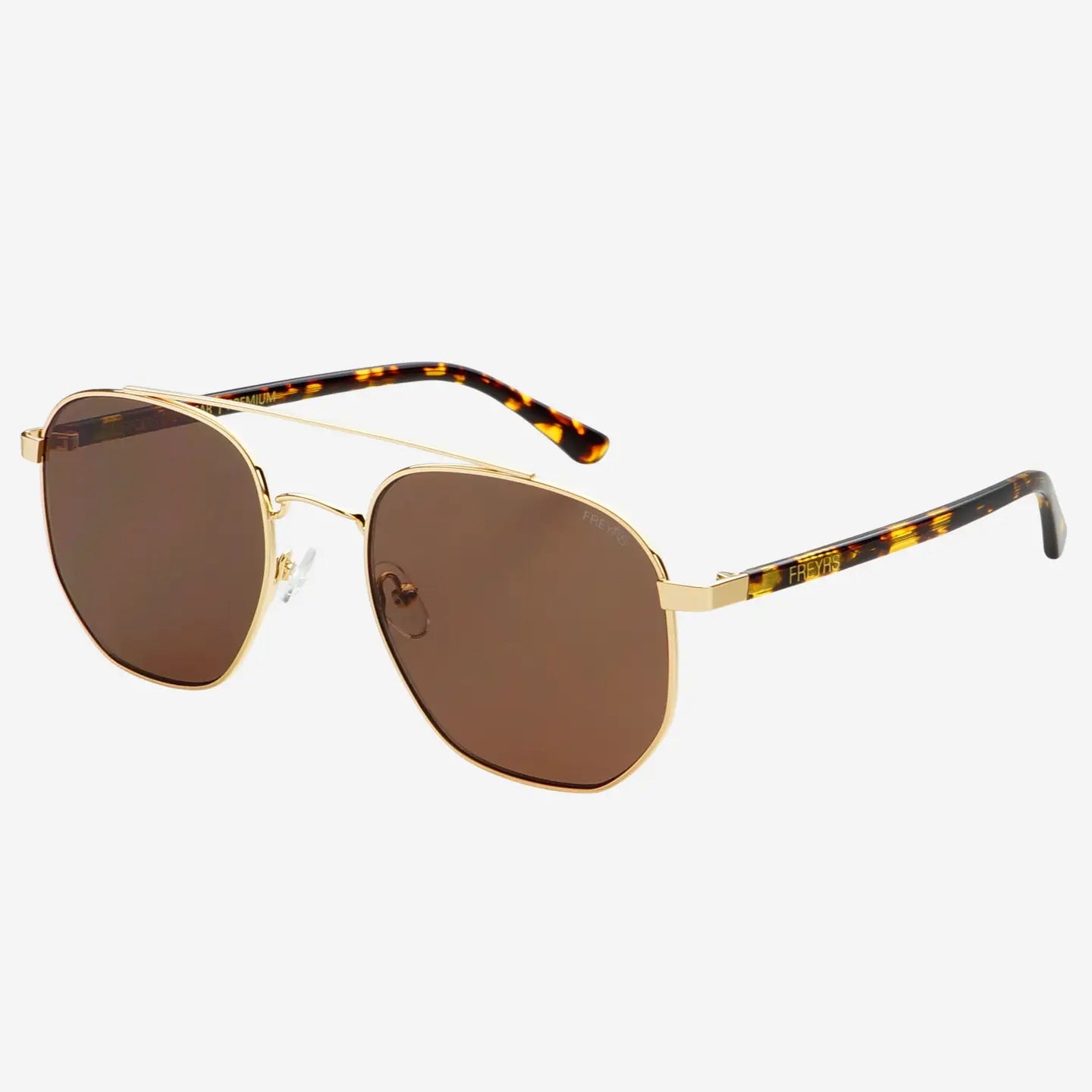 Austin Sunglasses in Gold/Brown