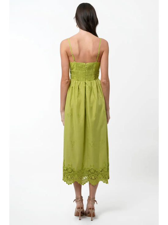 Danna Embroidered Midi Dress