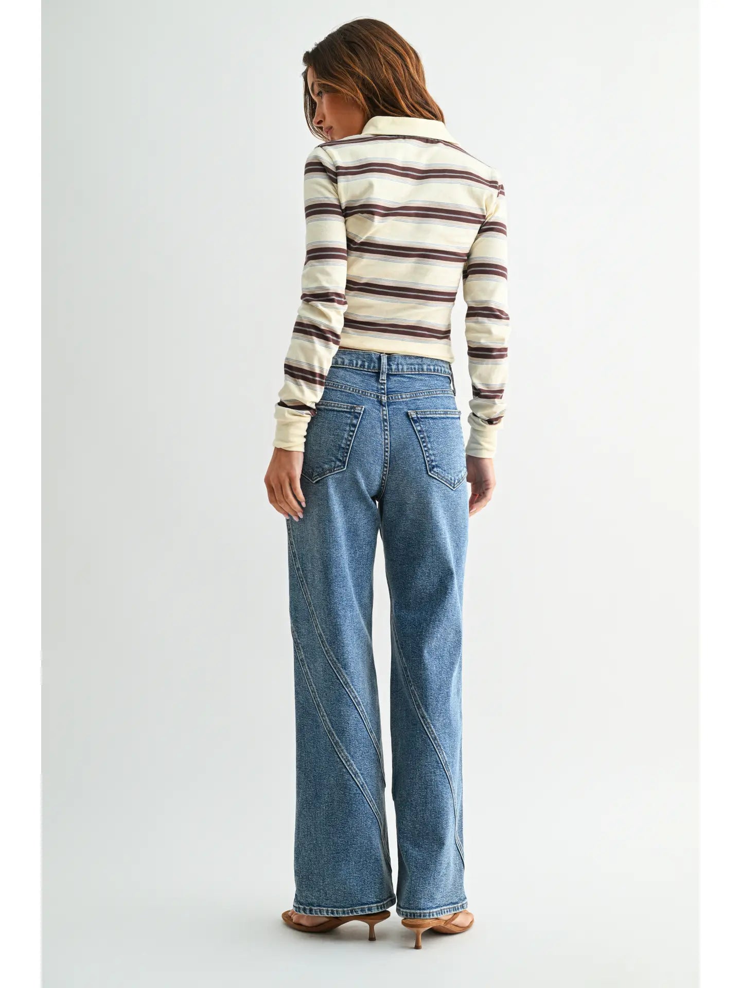 The Prism Asymmetric Seam Detail Jeans