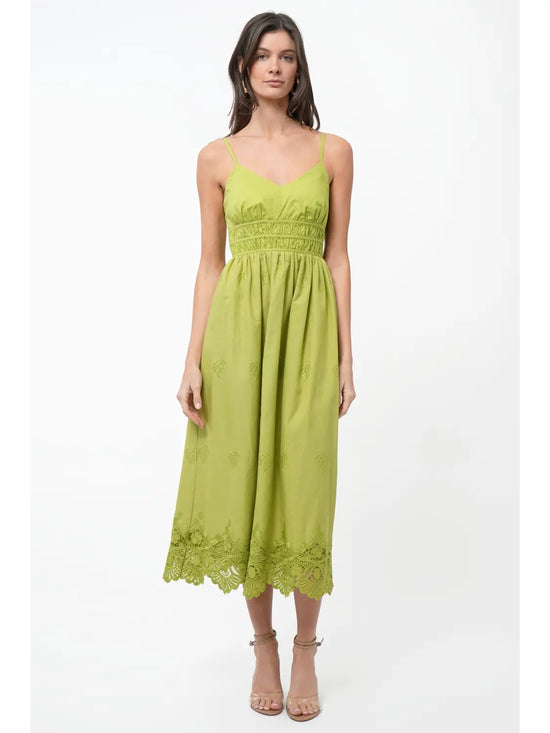 Danna Embroidered Midi Dress