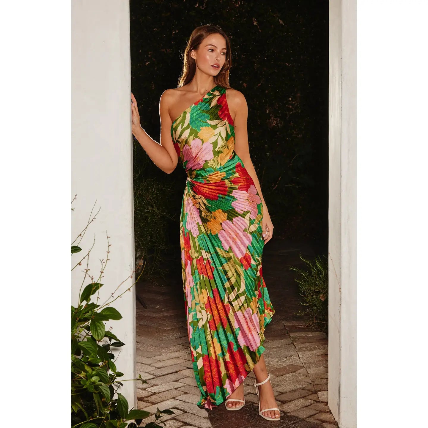 Moonstruck Pleated Maxi Dress