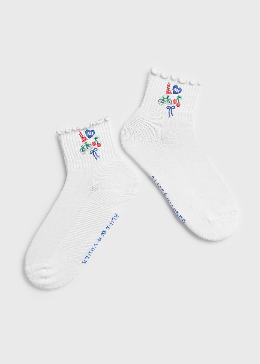 Michigan Icons Ruffle Sock