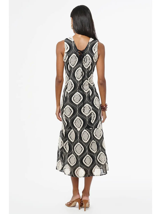 Austrid Embroidered Midi Dress
