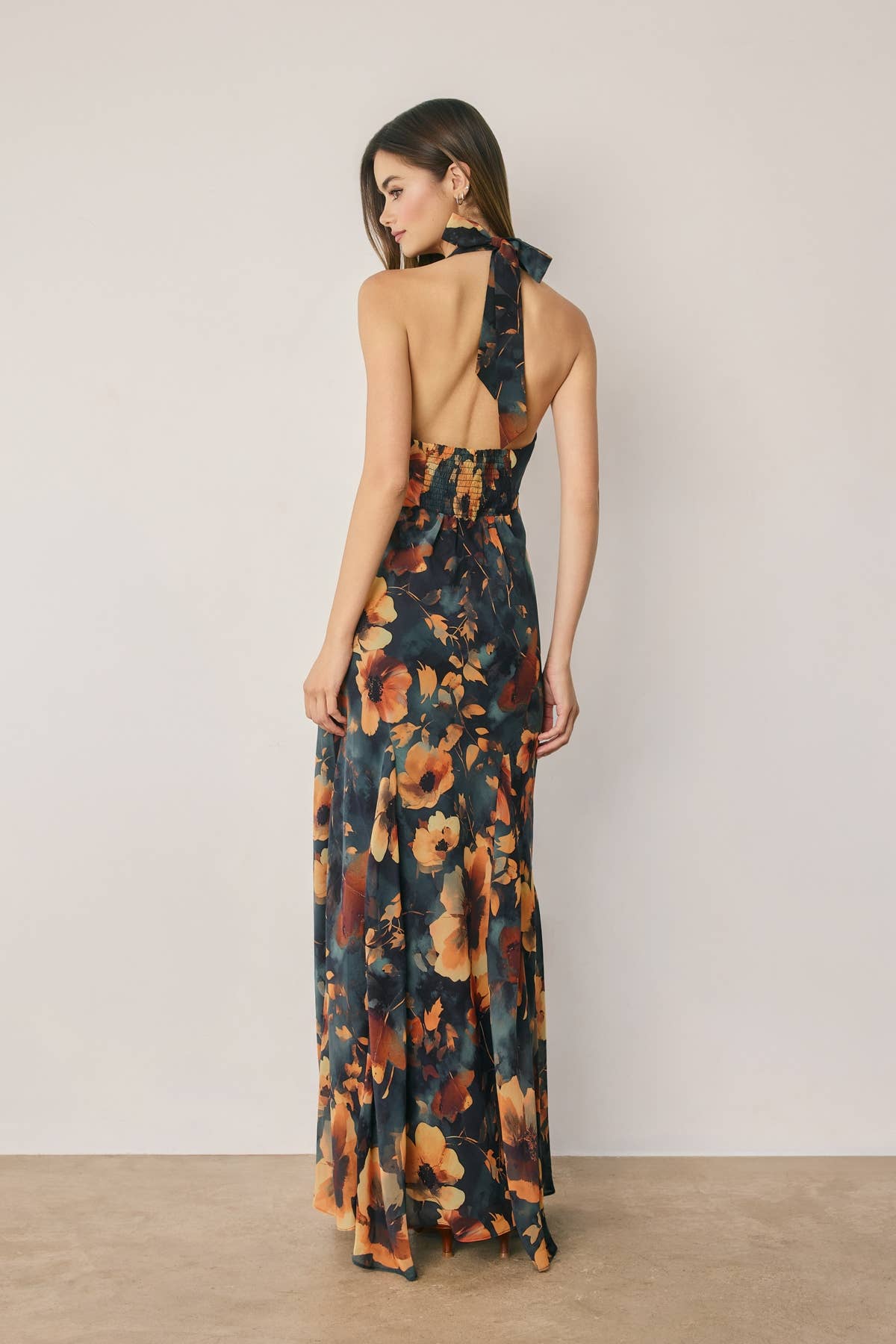 Golden Hour Halter Maxi Dress