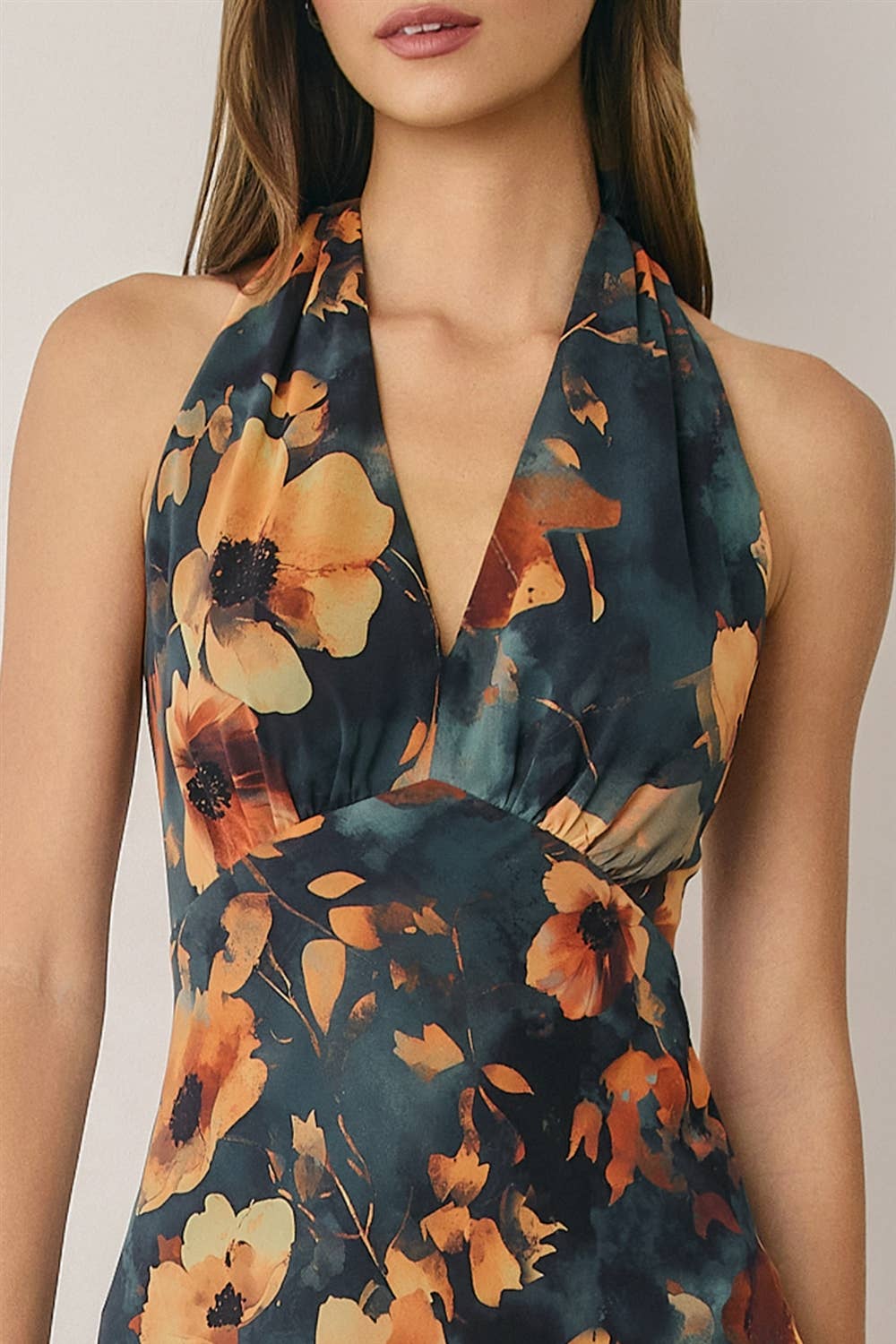Golden Hour Halter Maxi Dress