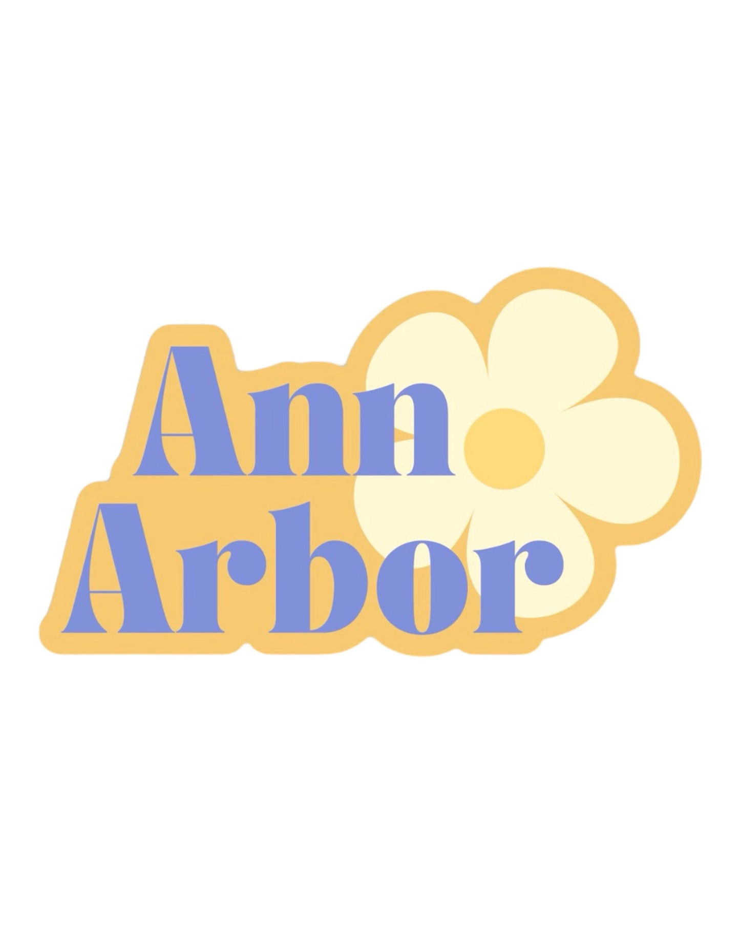Ann Arbor Flower Sticker