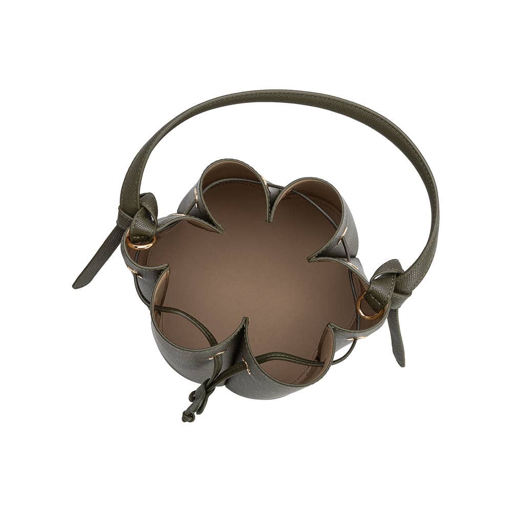 Laguna Recycled Vegan Leather Bag in Olive