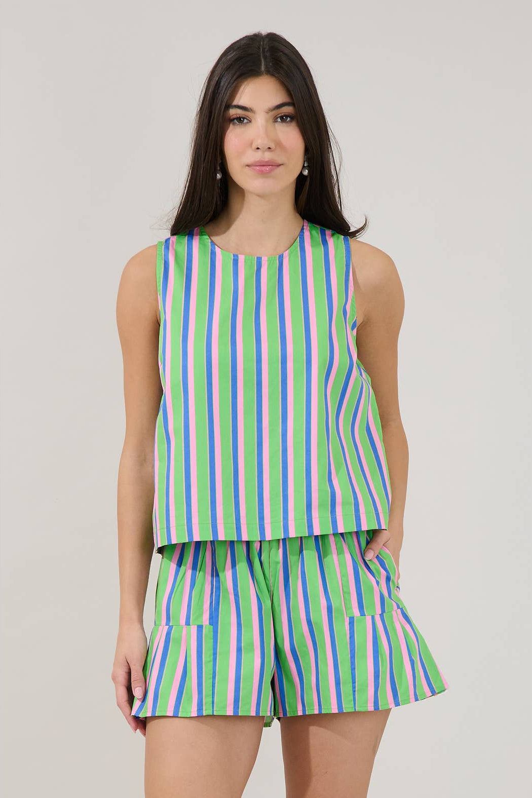 Marget Sleeveless Top Stripe