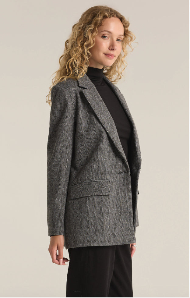 Leighton Herringbone Blazer