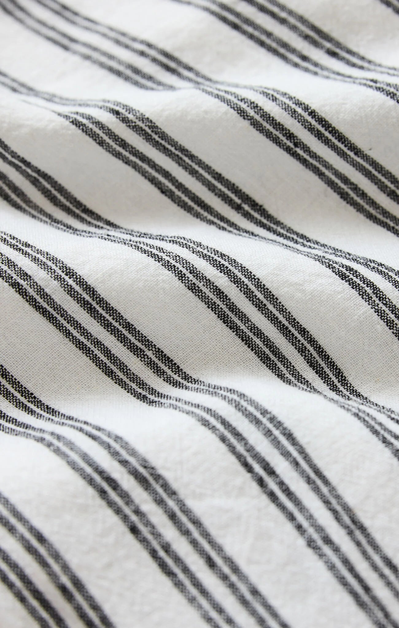 The Perfect Striped Button Up White