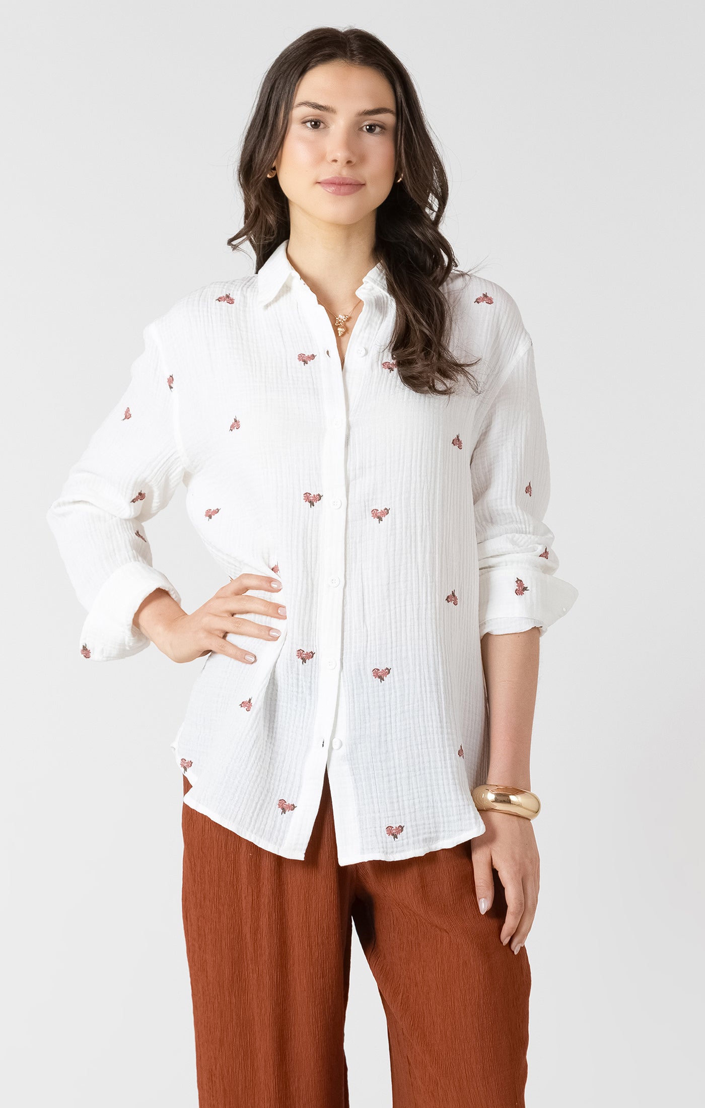 Vintage Bloom Button Down