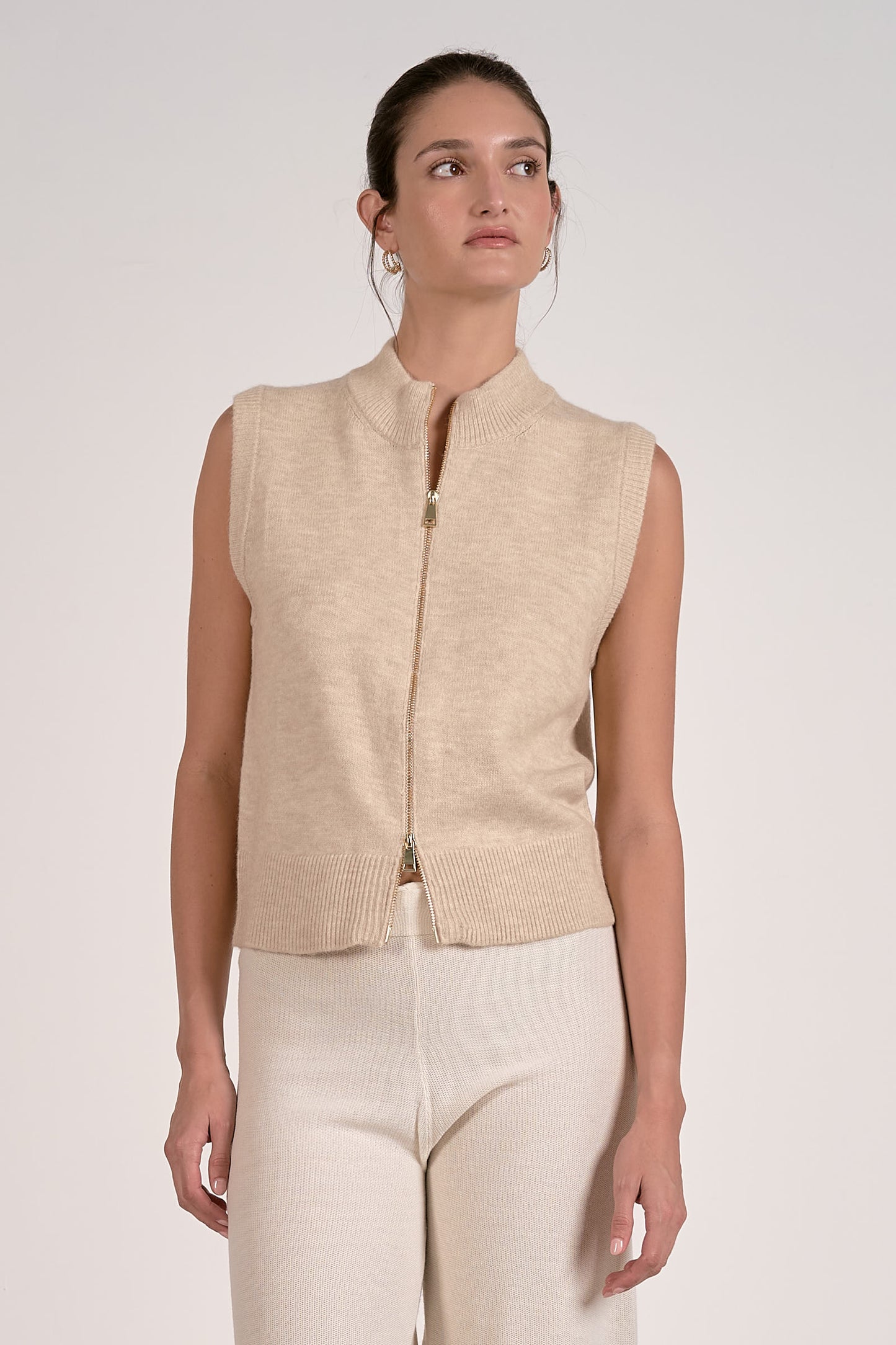 Emily Zip Sweater Vest